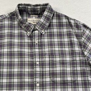 Denim‎ & Supply Ralph Lauren Shirt Mens Large Plaid Button Down Purple Green